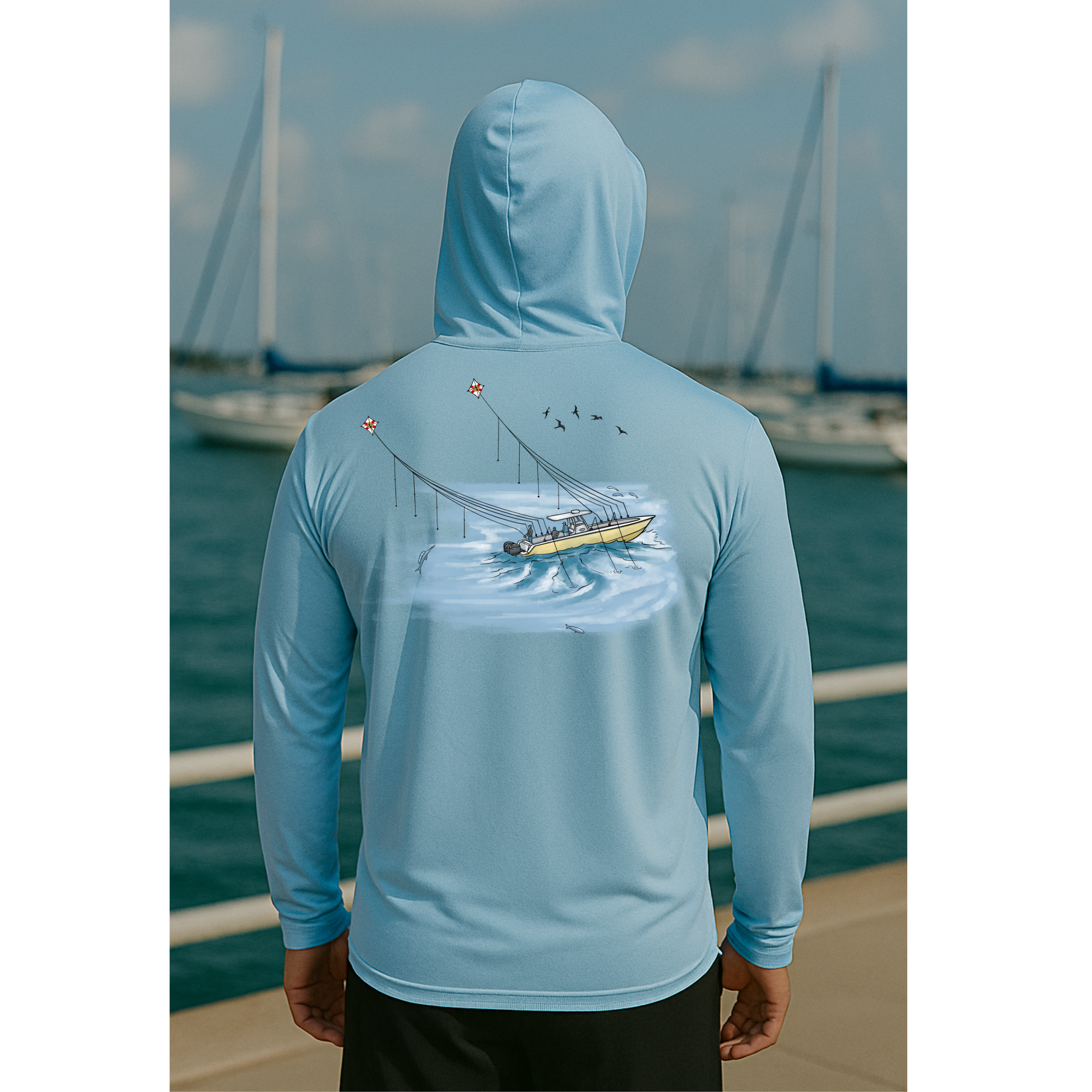 Kite Fishing Long Sleeve UPF 50 performance