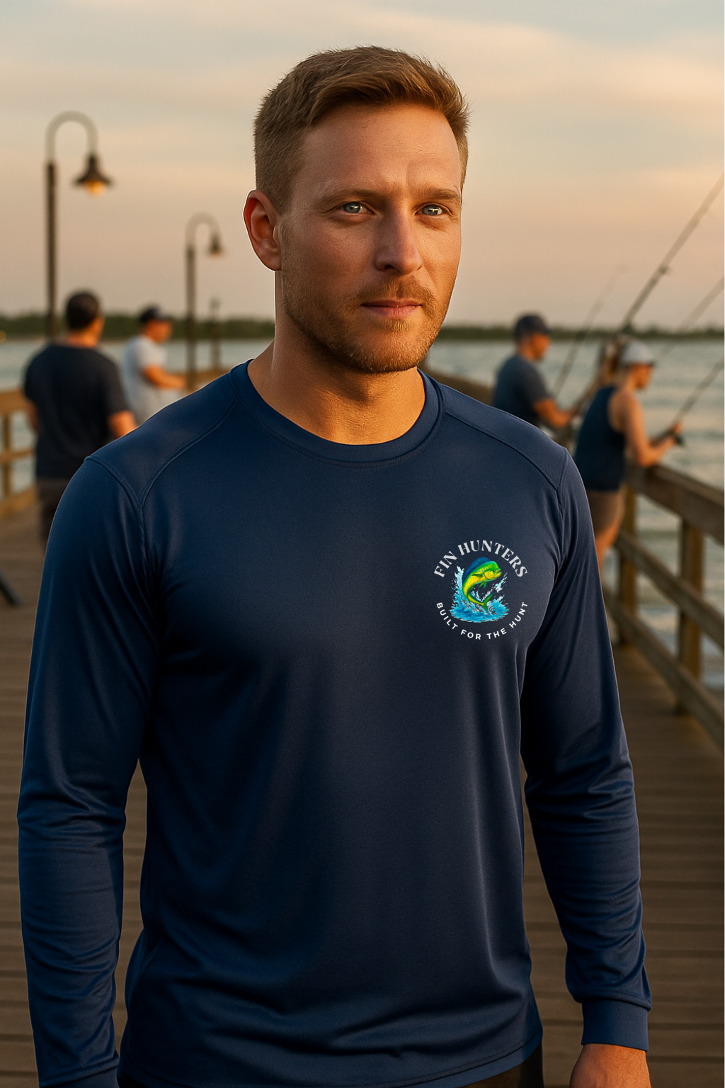 Florida Fin Hunters Mahi Long Sleeve UPF Shirt