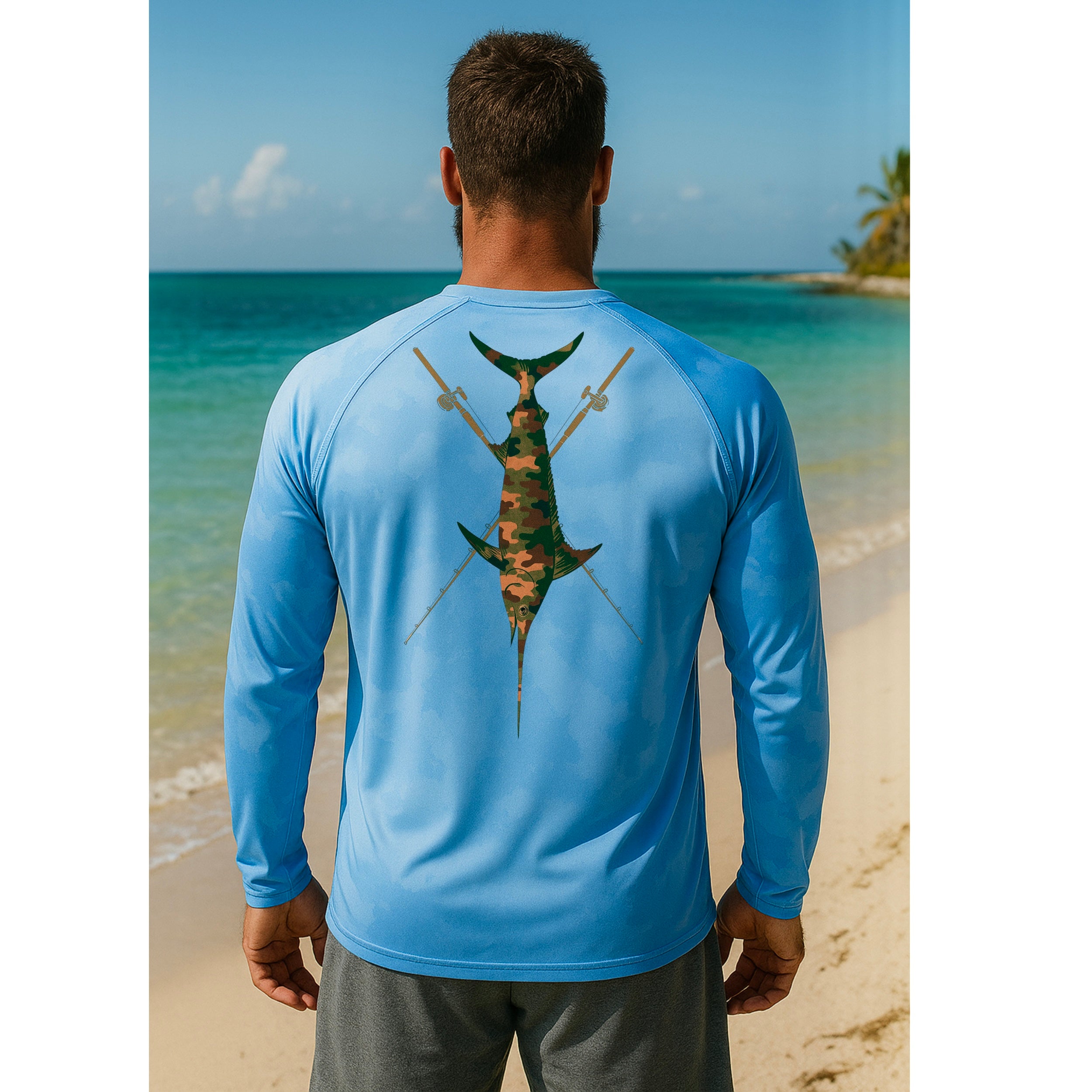 Swordfish long sleeve UPF 50 performance shirt