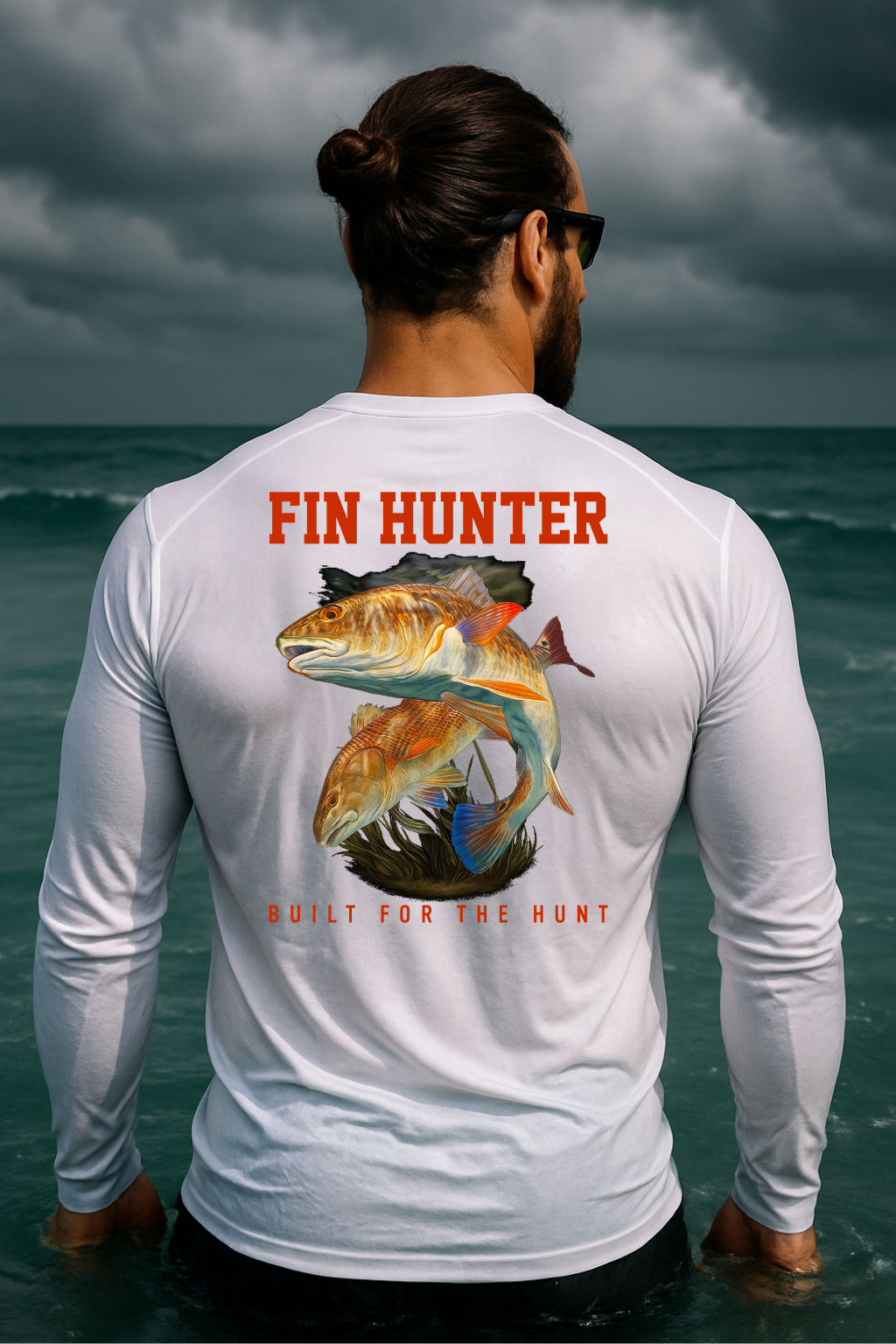 Red Fin Long Sleeve Performance UPS 50