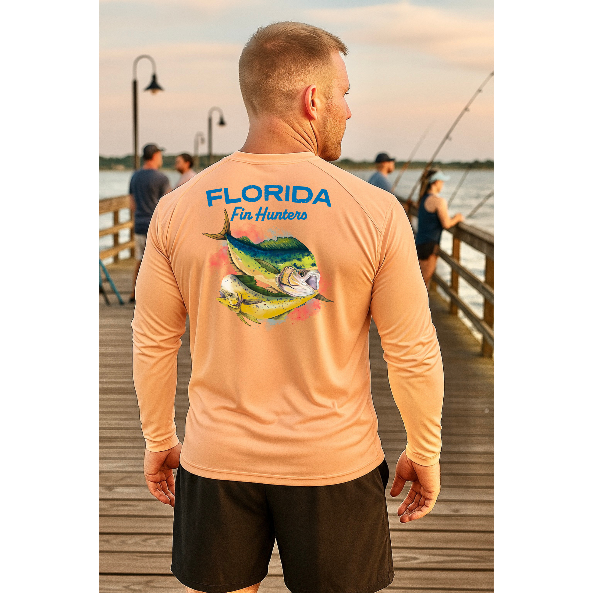 Florida Fin Hunters Mahi Long Sleeve UPF Shirt