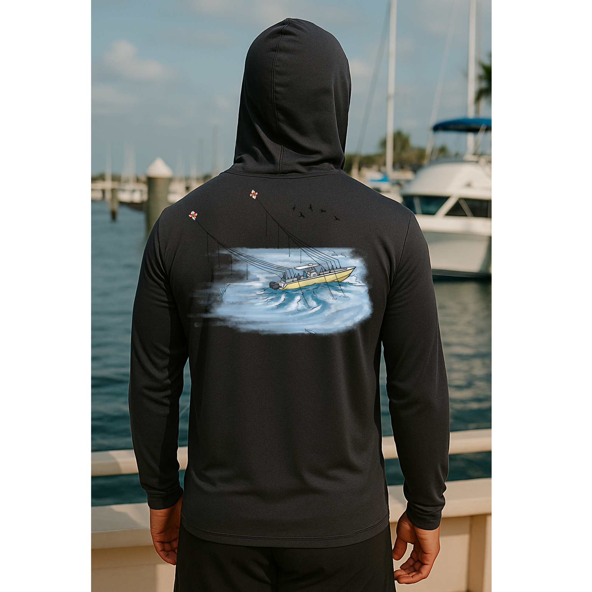 Kite Fishing Long Sleeve UPF 50 performance