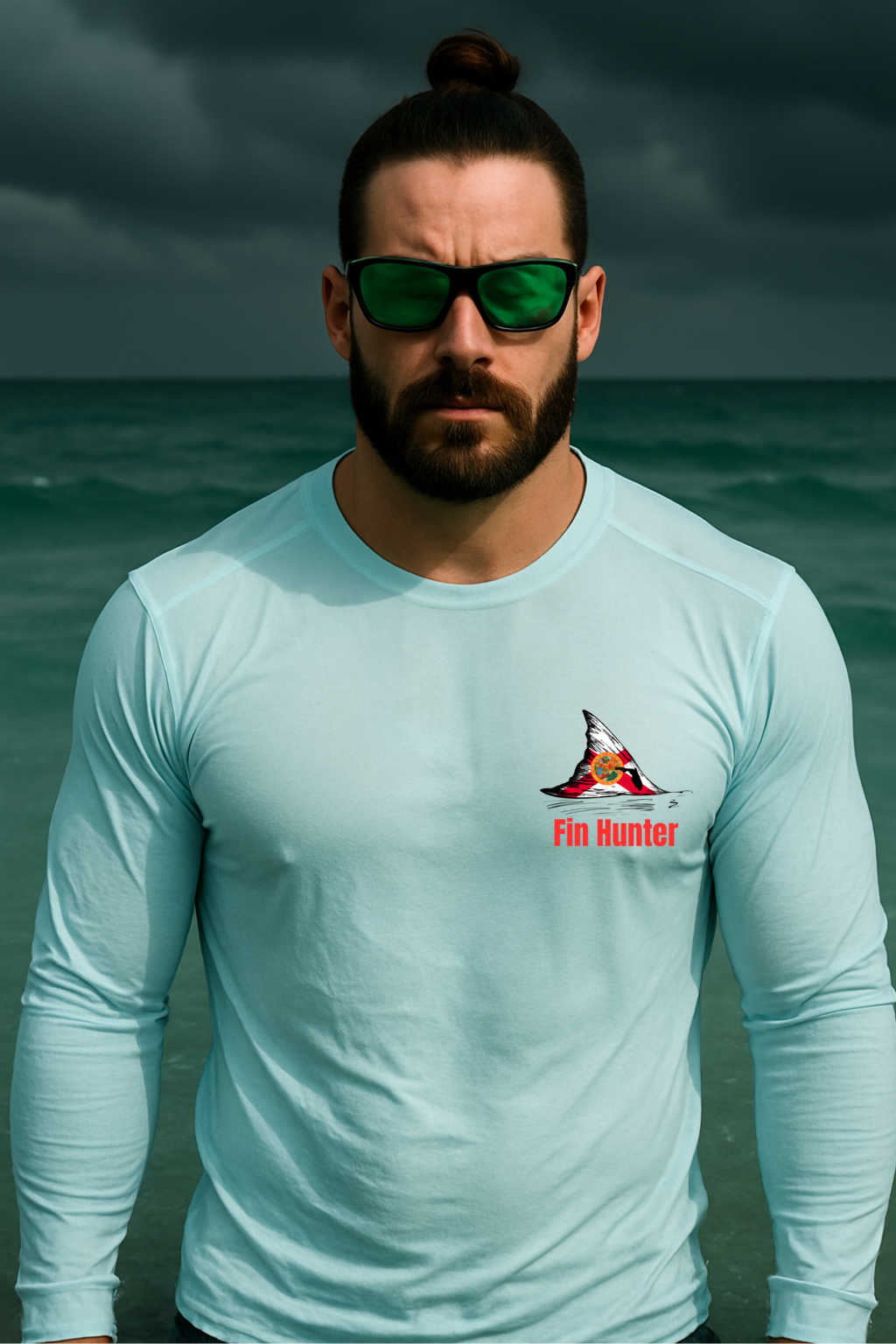 Red Fin Long Sleeve Performance UPS 50