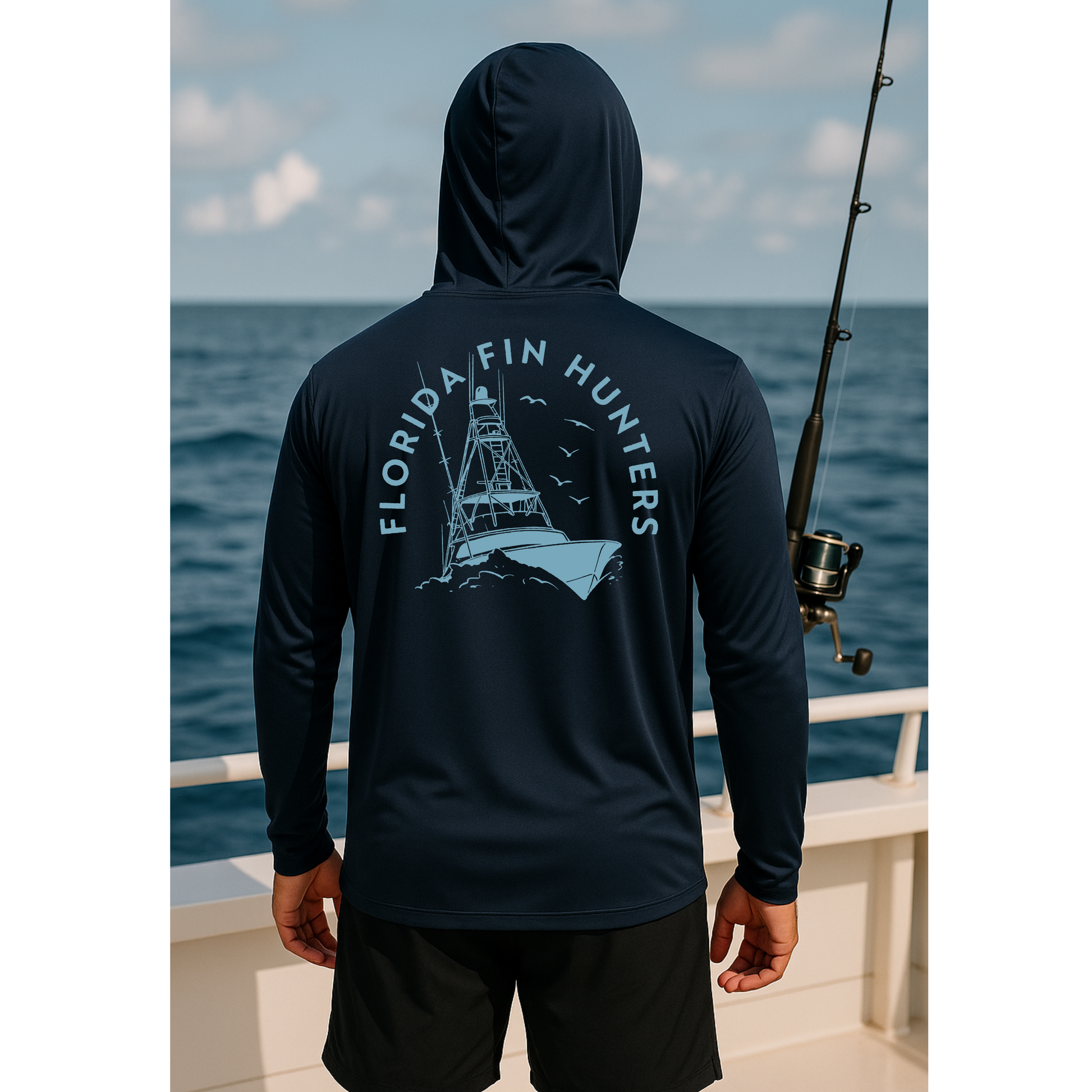 Long Sleeve UPF 50 Florida Fin Hunters Shirt