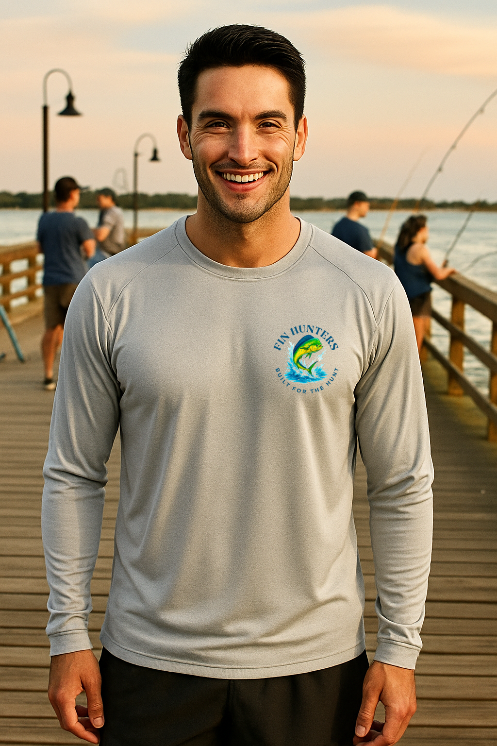 Florida Fin Hunters Mahi Long Sleeve UPF Shirt