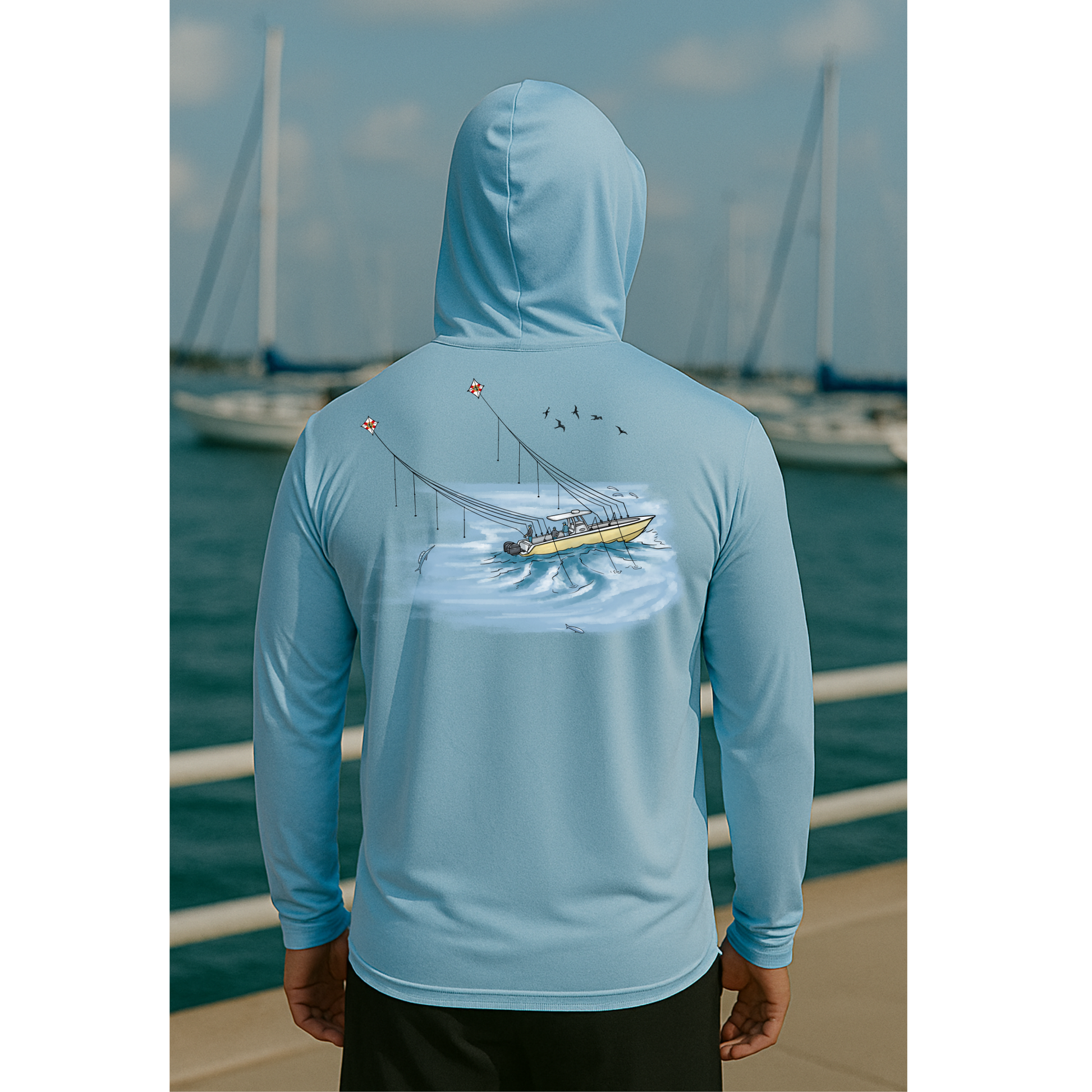 Kite Fishing Long Sleeve UPF 50 performance
