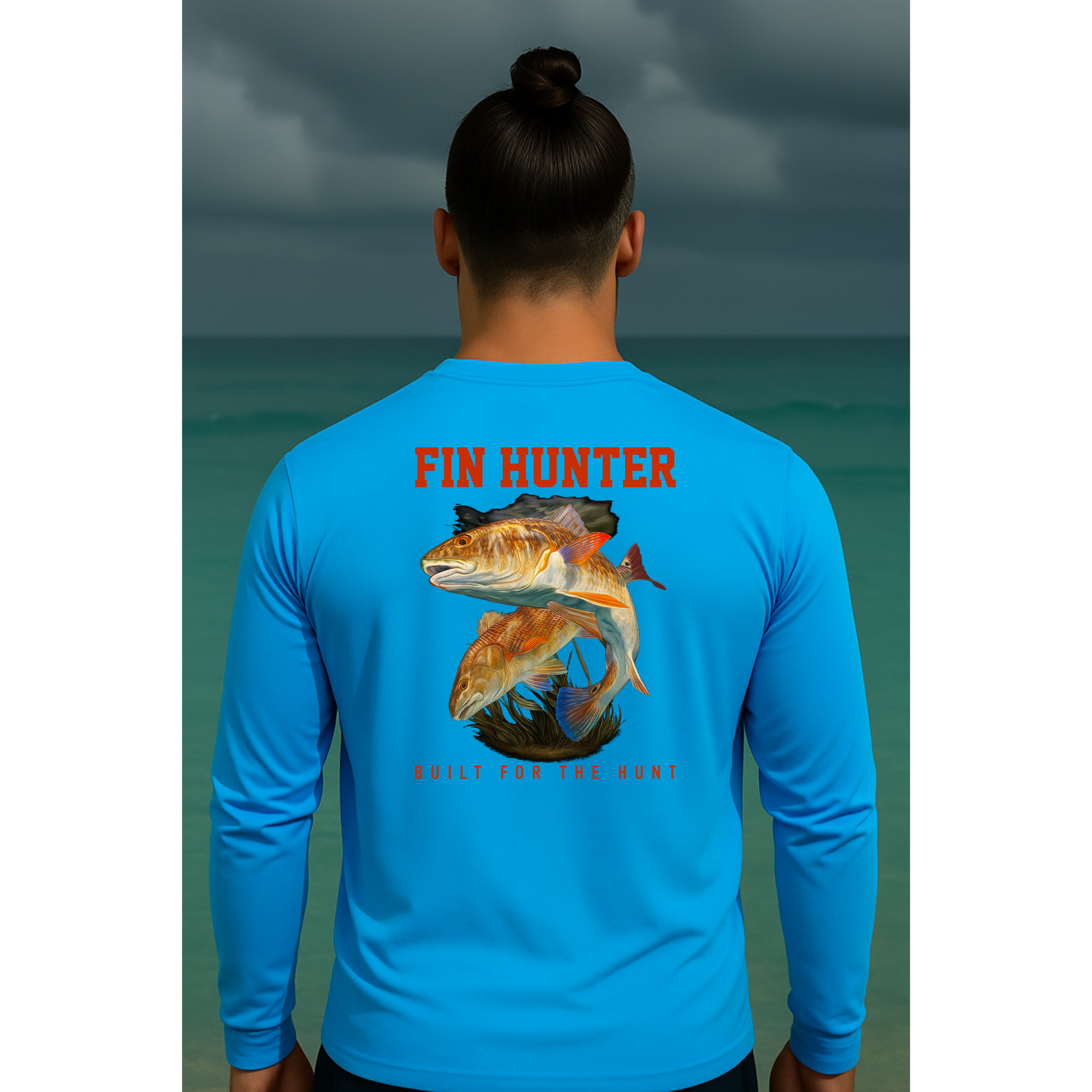 Red Fin Long Sleeve Performance UPS 50