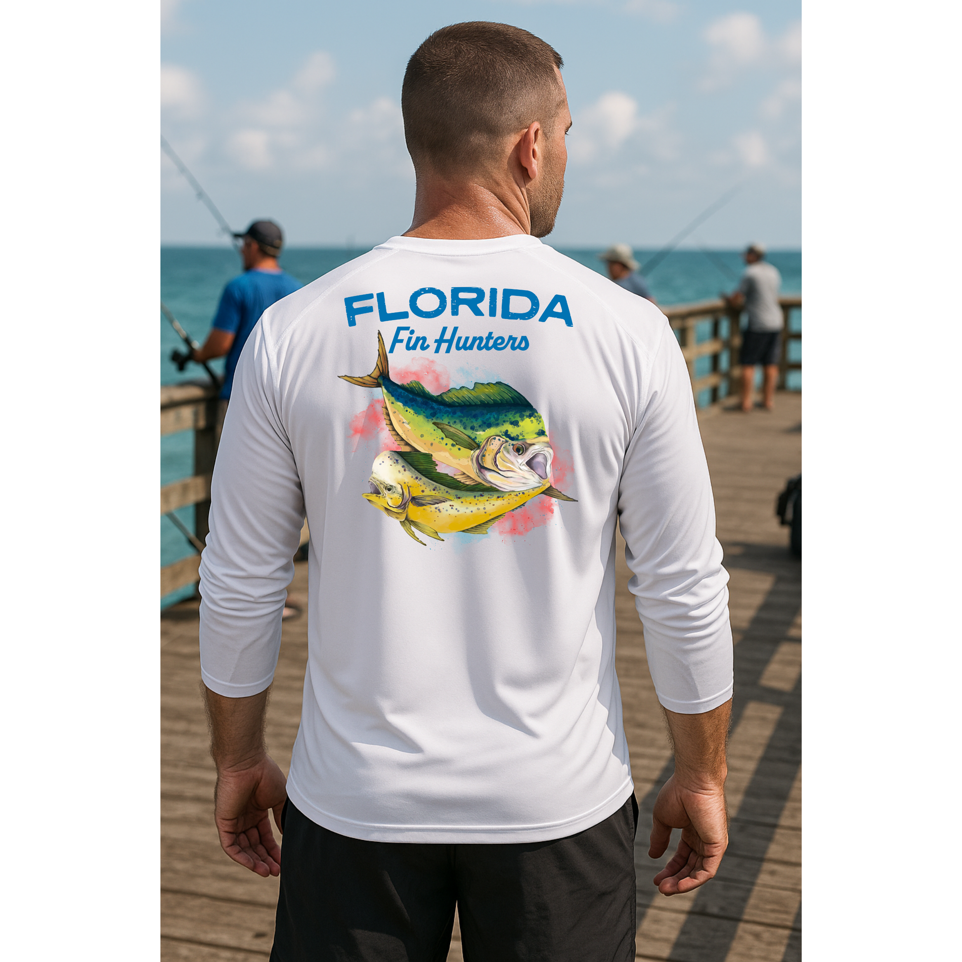 Florida Fin Hunters Mahi Long Sleeve UPF Shirt