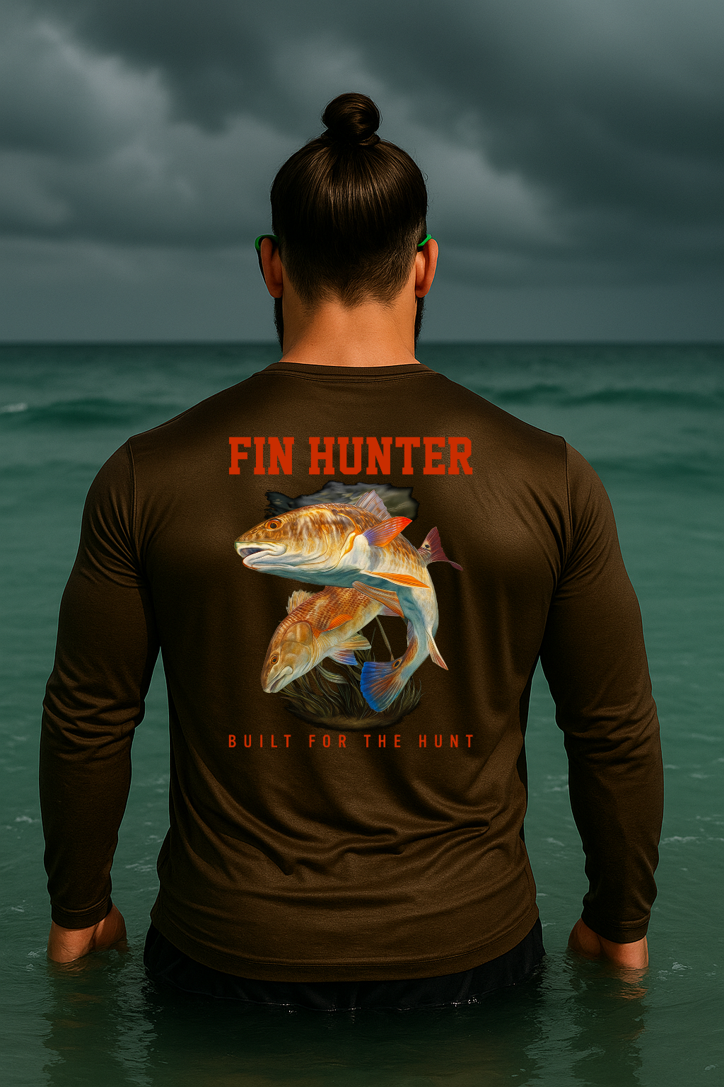 Red Fin Long Sleeve Performance UPS 50