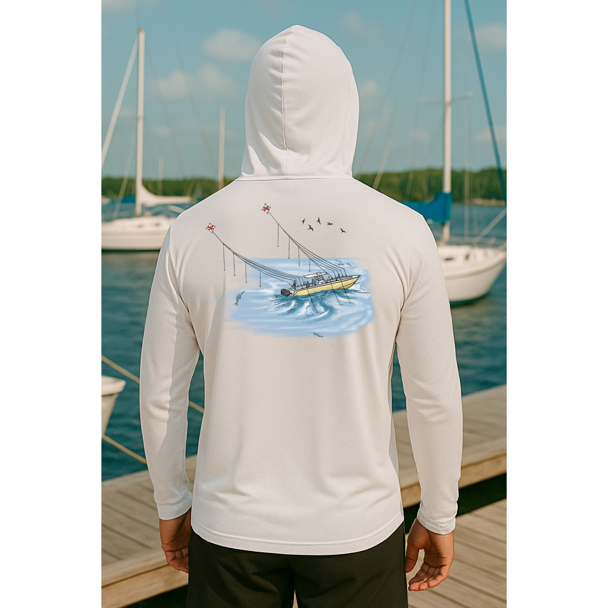 Kite Fishing Long Sleeve UPF 50 performance