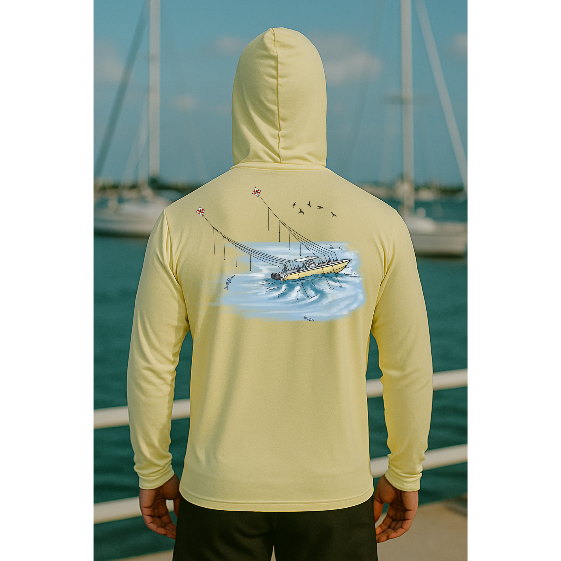 Kite Fishing Long Sleeve UPF 50 performance