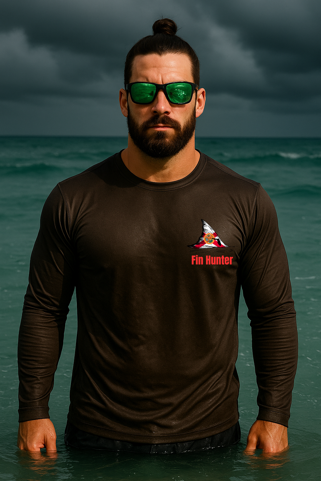Red Fin Long Sleeve Performance UPS 50