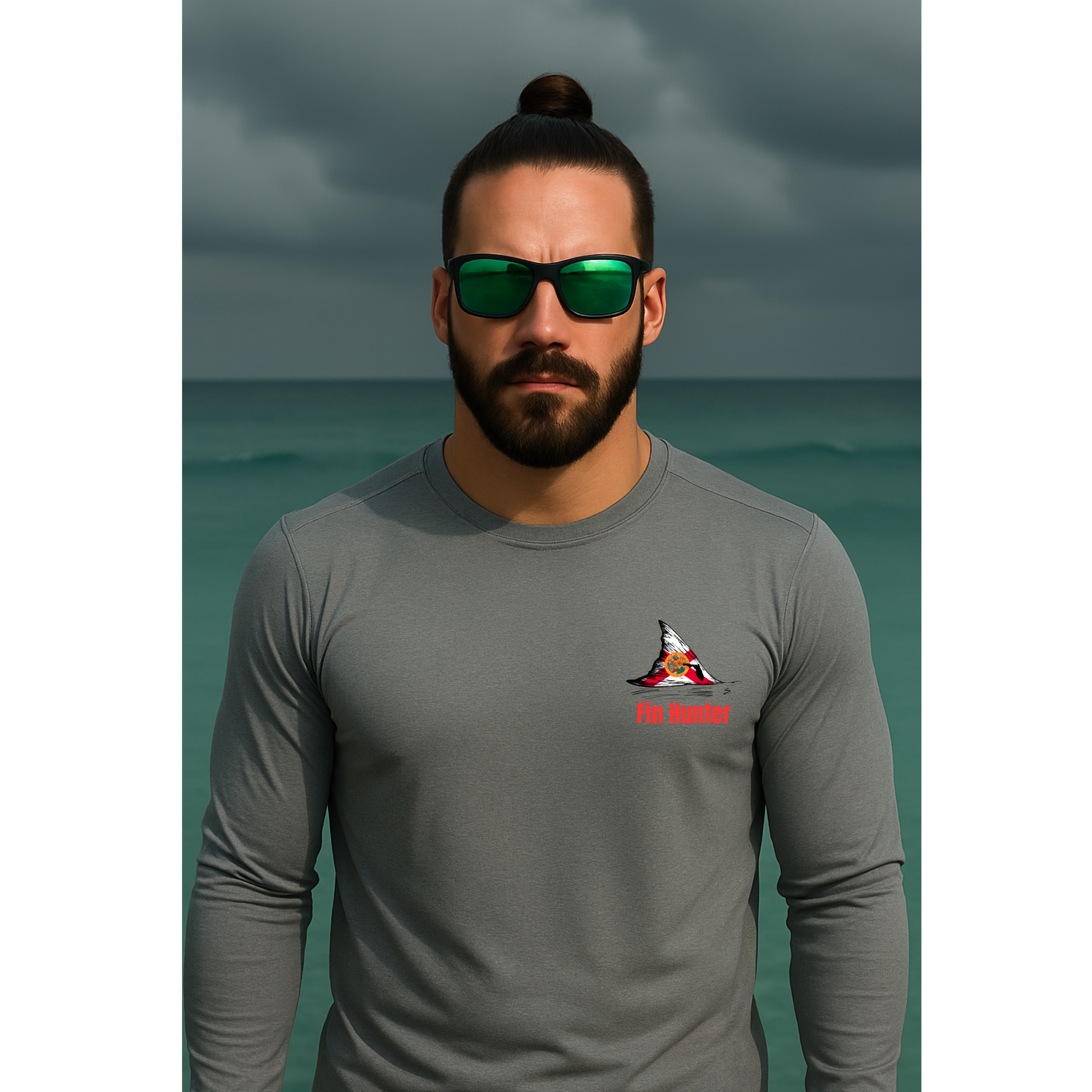 Red Fin Long Sleeve Performance UPS 50
