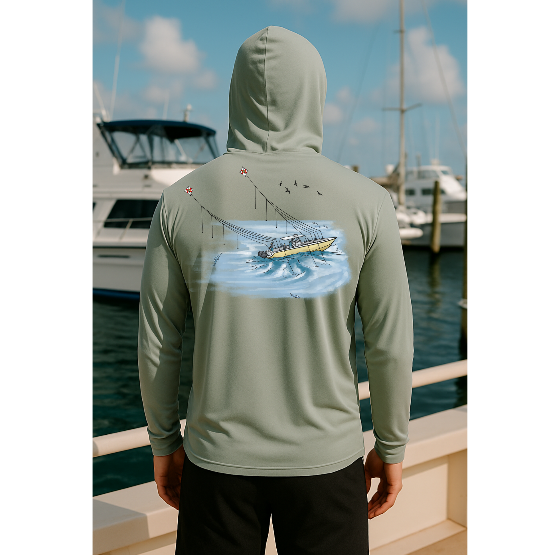 Kite Fishing Long Sleeve UPF 50 performance