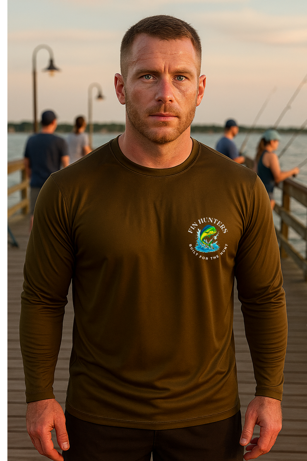 Florida Fin Hunters Mahi Long Sleeve UPF Shirt