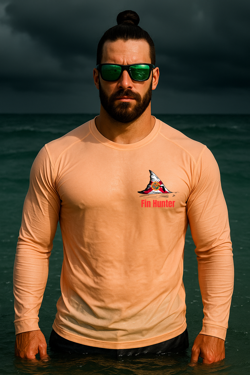 Red Fin Long Sleeve Performance UPS 50