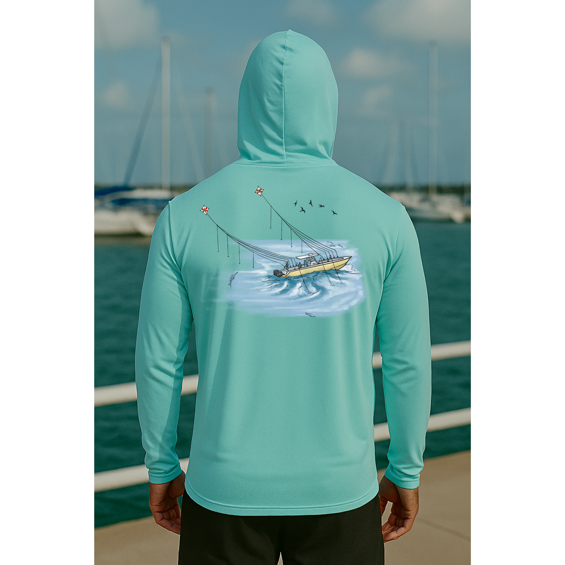 Kite Fishing Long Sleeve UPF 50 performance