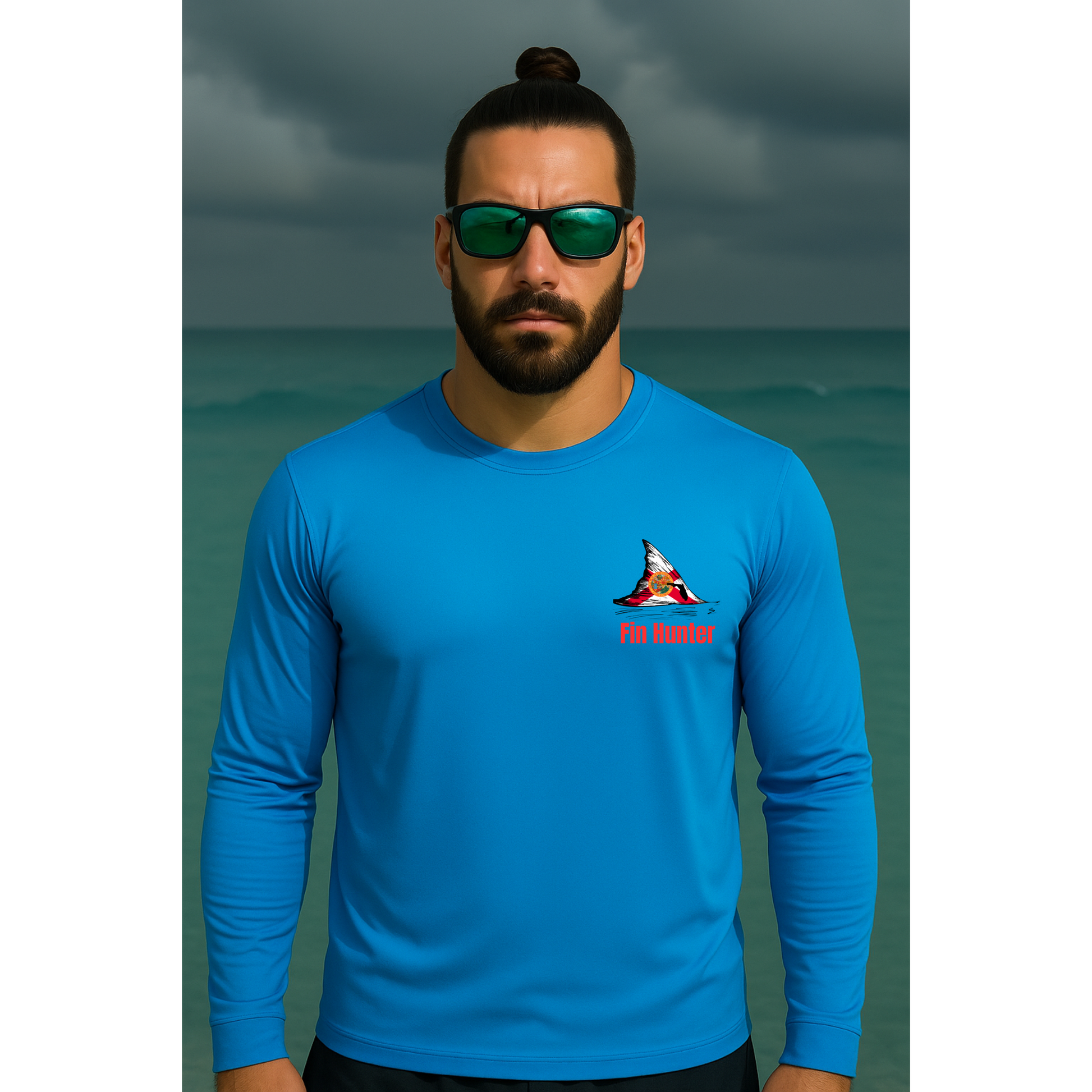 Red Fin Long Sleeve Performance UPS 50