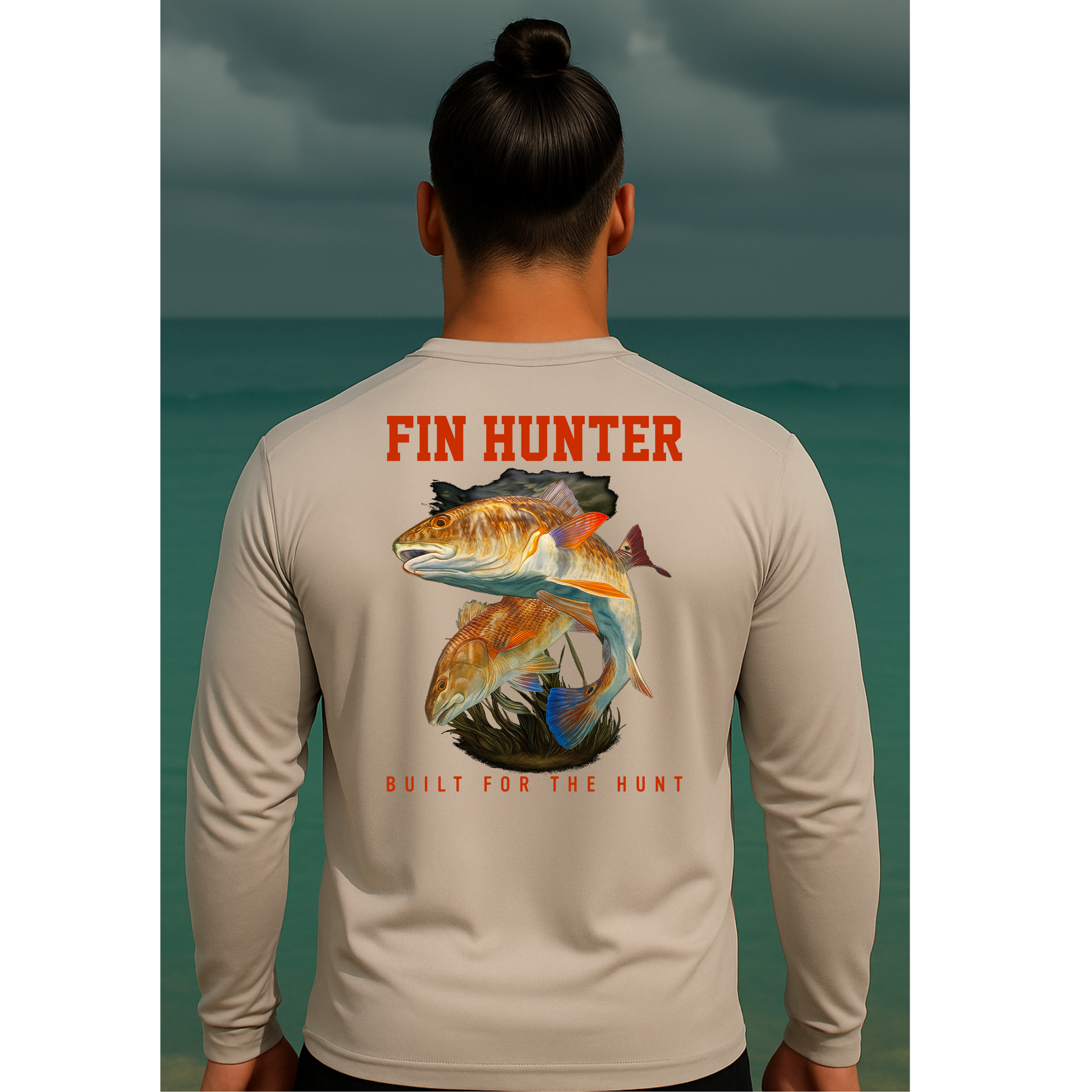 Red Fin Long Sleeve Performance UPS 50