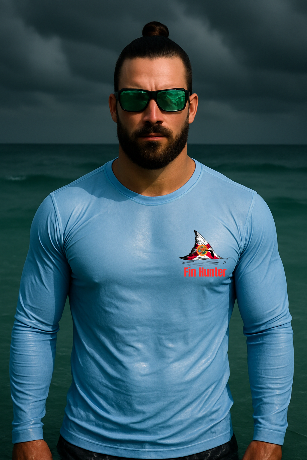 Red Fin Long Sleeve Performance UPS 50