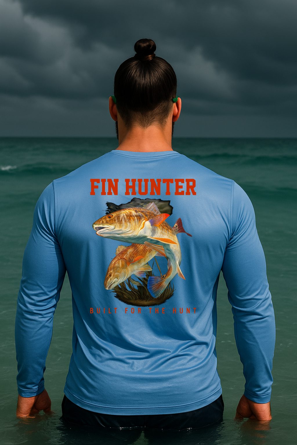 Red Fin Long Sleeve Performance UPS 50
