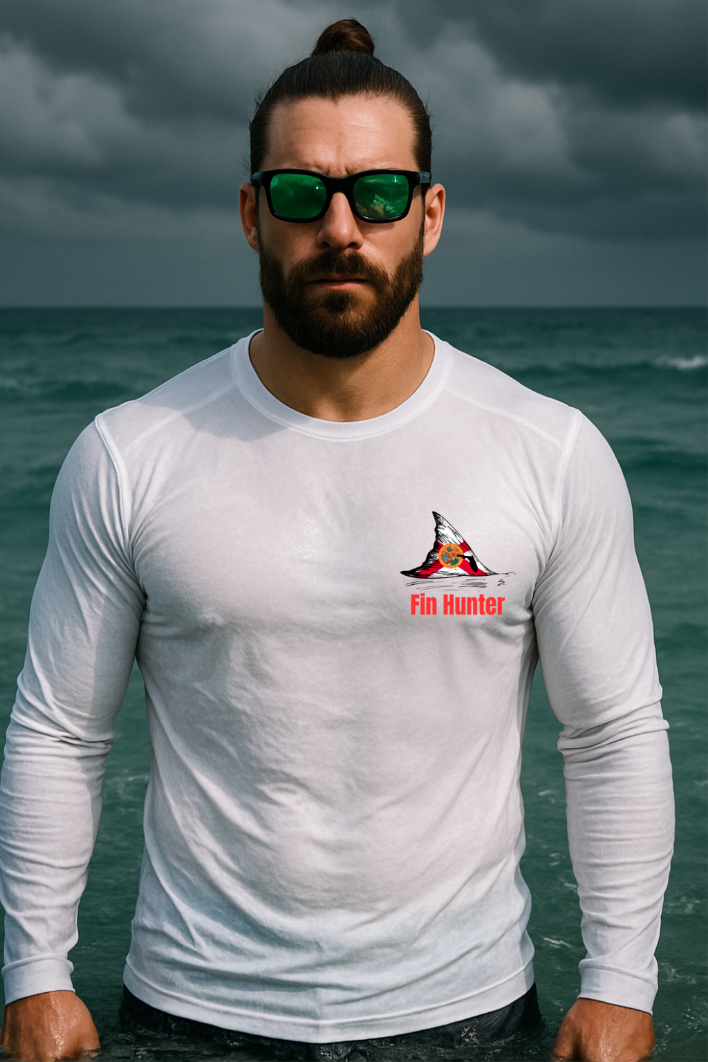 Red Fin Long Sleeve Performance UPS 50