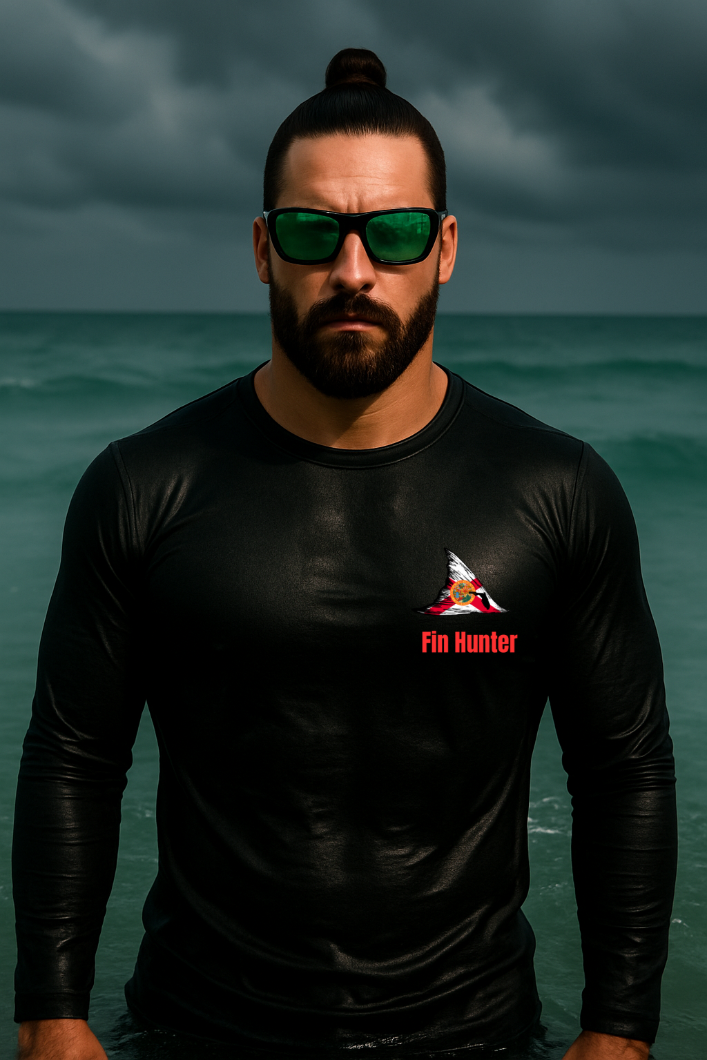 Red Fin Long Sleeve Performance UPS 50