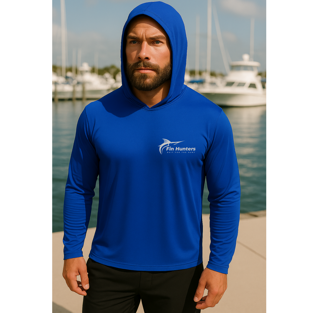 Compass Long Sleeve Hooded Performance shirt