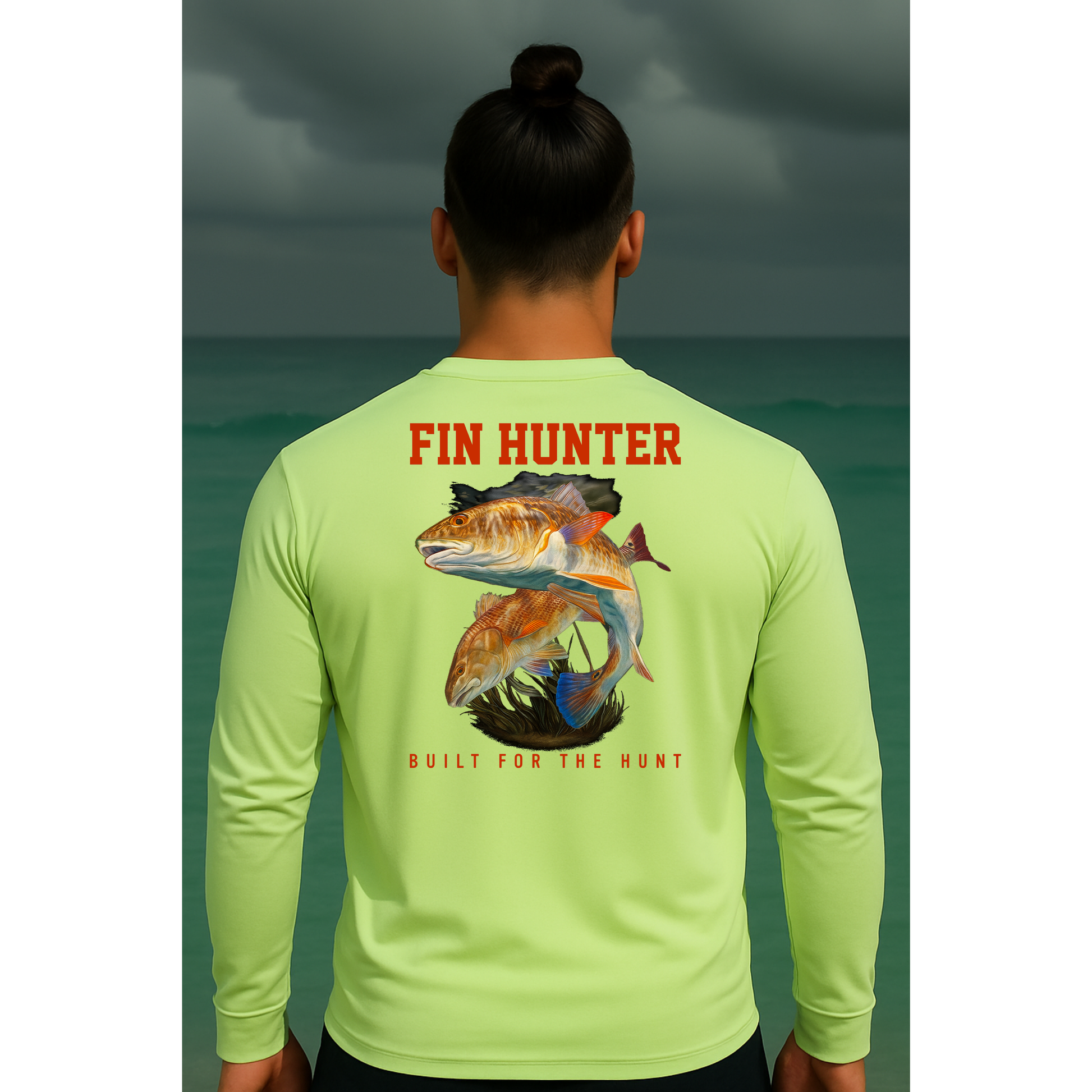 Red Fin Long Sleeve Performance UPS 50