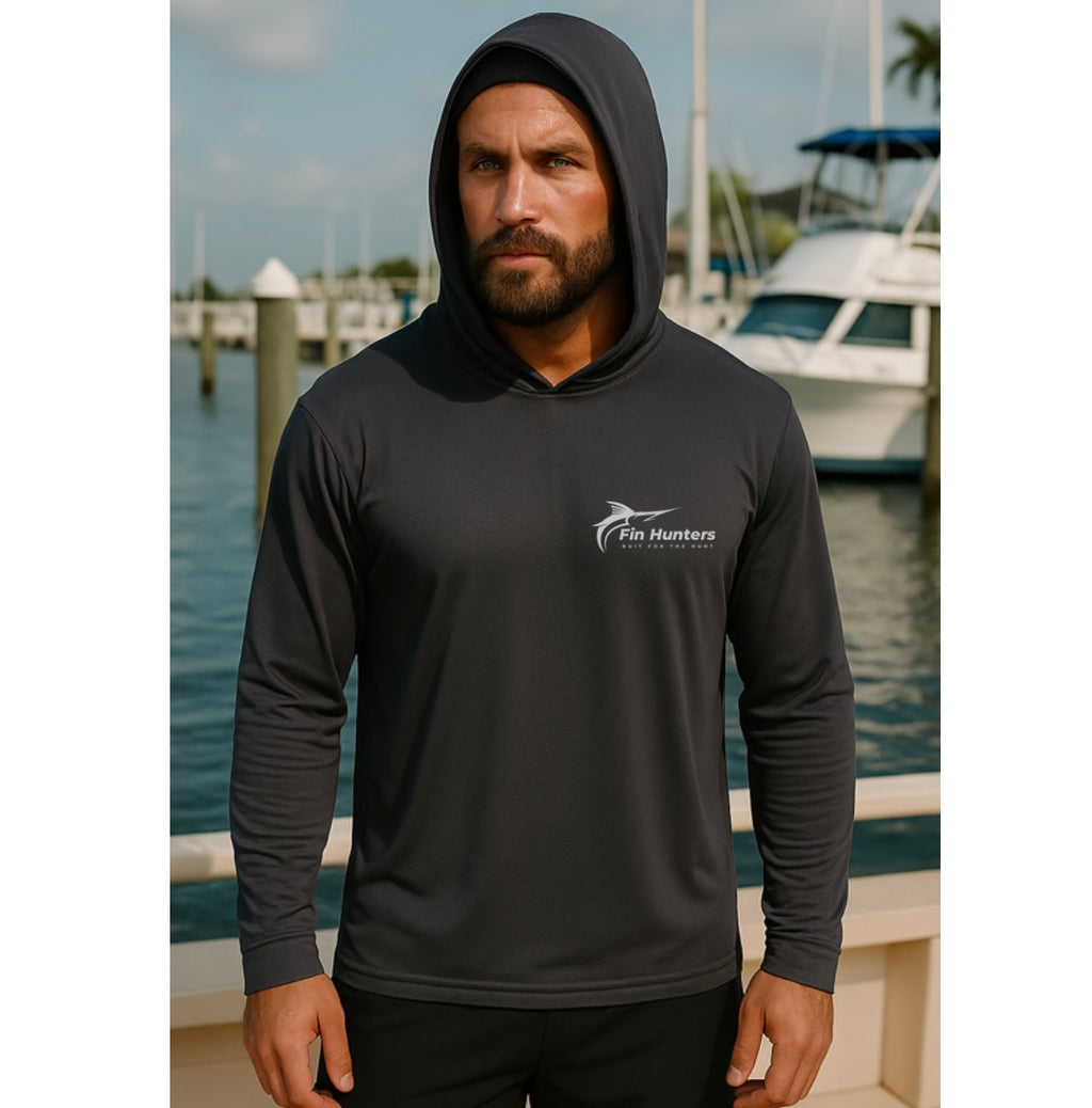 Compass Long Sleeve Hooded Performance shirt