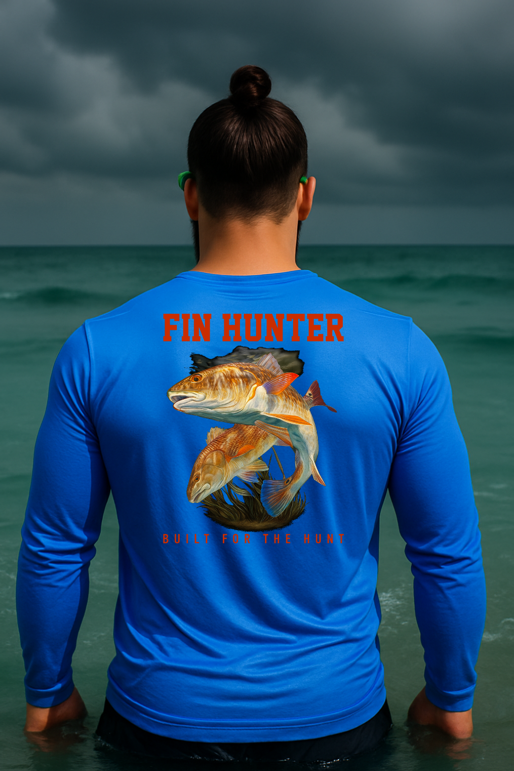 Red Fin Long Sleeve Performance UPS 50