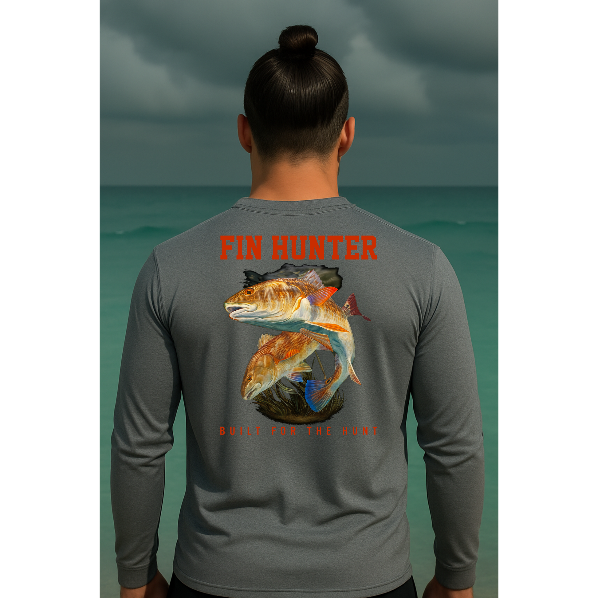 Red Fin Long Sleeve Performance UPS 50