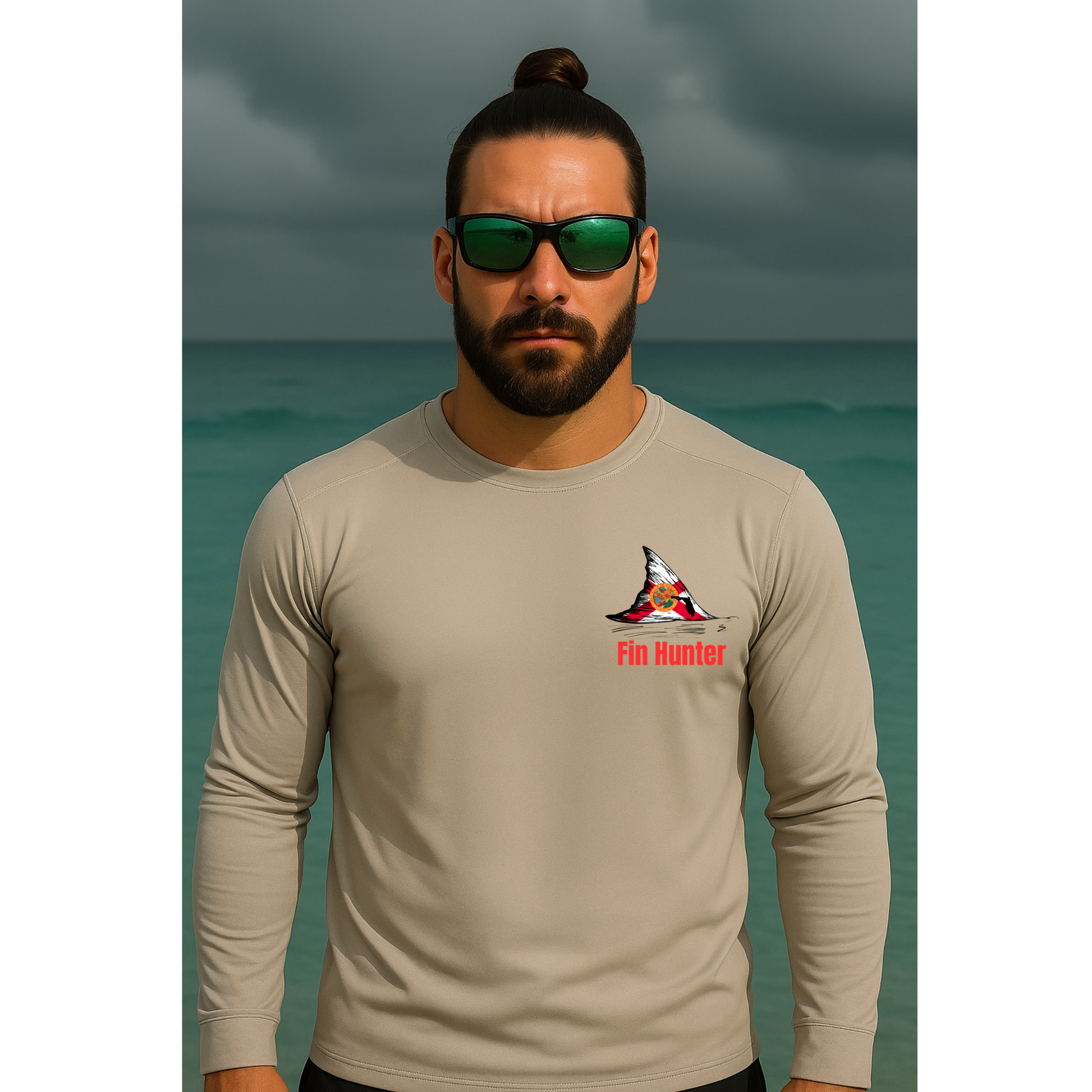 Red Fin Long Sleeve Performance UPS 50